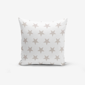 Povlak na polštář s příměsí bavlny Minimalist Cushion Covers Light Grey Star Modern, 45 x 45 cm