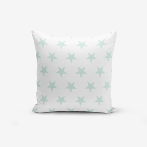 Povlak na polštář s příměsí bavlny Minimalist Cushion Covers Cloud Blue Star, 45 x 45 cm