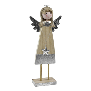 Dekorativní dřevěný anděl Ego Dekor Stela, výška 29 cm