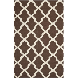 Hnědý vlněný koberec Safavieh Ava 152 x 243 cm