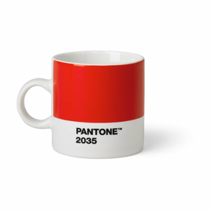 Červený hrnek Pantone Espresso, 120 ml