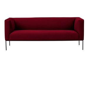 Červená sametová pohovka Windsor & Co Sofas Neptune, 195 cm