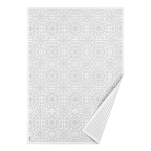 Bílý vzorovaný oboustranný koberec Narma Raadi, 160 x 100 cm