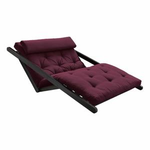 Dvoumístná variabilní lenoška Karup Design Figo Black/Bordeaux