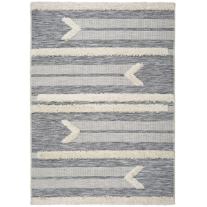 Bílo-šedý koberec Universal Cheroky Line, 115 x 170 cm