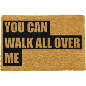 Rohožka z přírodního kokosového vlákna Artsy Doormats Walk All Over Me, 40 x 60 cm