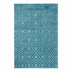 Modrý koberec z viskózy Mint Rugs Iris, 80 x 125 cm