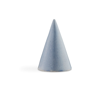 Modrá kameninová dekorativní soška Kähler Design Glazed Cone Blue, výška 15 cm