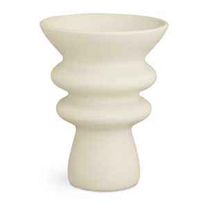 Krémově bílá keramická váza Kähler Design Kontur, výška 20 cm