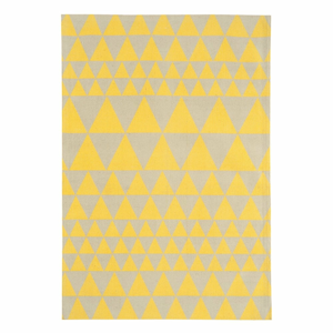 Žlutý koberec Asiatic Carpets Triangles, 120 x 170 cm