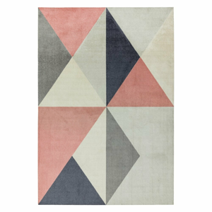 Růžovo-šedý koberec Asiatic Carpets Riley Carisso, 160 x 240 cm
