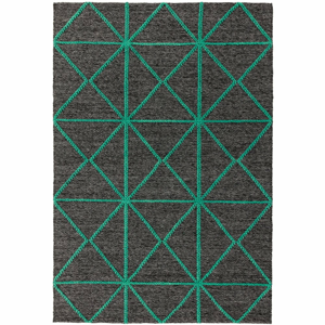 Černo-zelený koberec Asiatic Carpets Prism, 160 x 230 cm