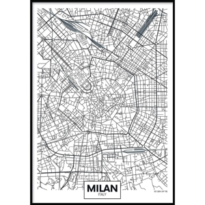 Nástěnný plakát v rámu MAP/MILAN, 50 x 70 cm