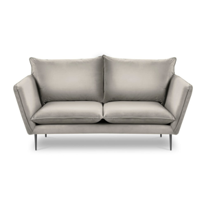 Béžová sametová pohovka Mazzini Sofas Acacia, délka 175 cm