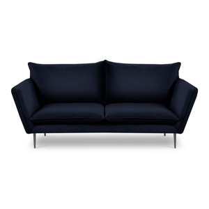 Tmavě modrá sametová pohovka Mazzini Sofas Acacia, délka 205 cm