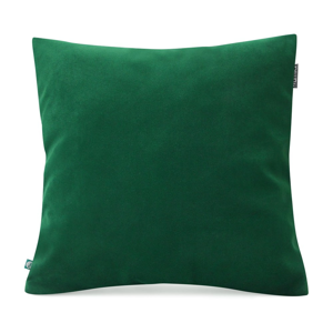 Lahvově zelený povlak na polštář se sametovým povrchem Mumla Velvet, 45 x 45 cm