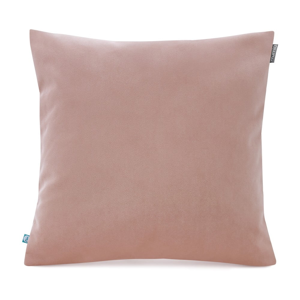 Světle růžový povlak na polštář se sametovým povrchem Mumla Velvet, 45 x 45 cm