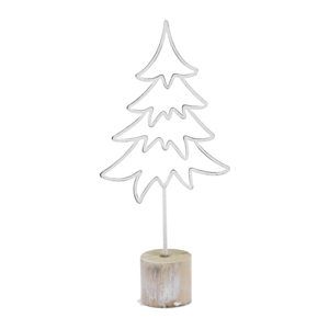 Bílá vánoční dekorace ve tvaru stromku Ego Dekor Tree