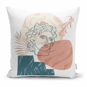 Povlak na polštář Minimalist Cushion Covers Drawing Face Post Modern, 45 x 45 cm