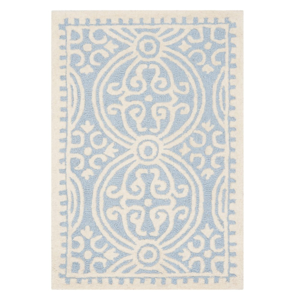Vlněný koberec Safavieh Marina Blue, 152 x 91 cm