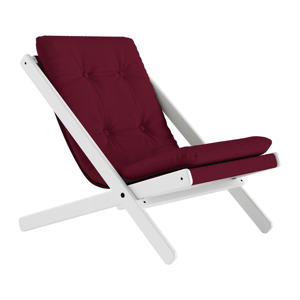 Skládací křeslo Karup Design Boogie White/Bordeaux