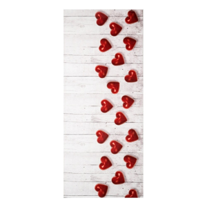 Vysoce odolný koberec Floorita Hearts, 58 x 80 cm