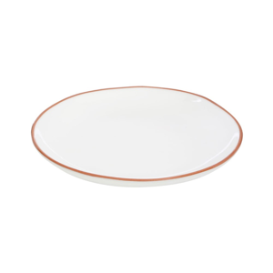 Bílý talíř z glazované terakoty Premier Housewares, ⌀ 27,5 cm