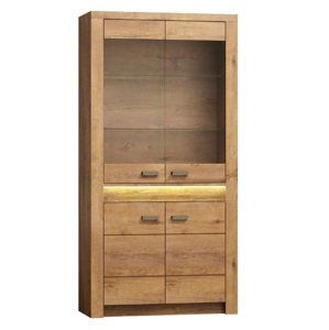 Casarredo Vitrína INDIANAPOLIS I3 Jarstol 96/192/45 Barva: jasan-tmavy