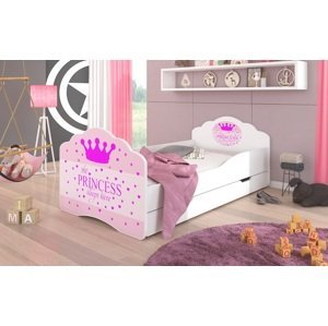 Adrk Dětská postel CASIMO PRINCESS s úložným prostorem Adrk 78/58/144