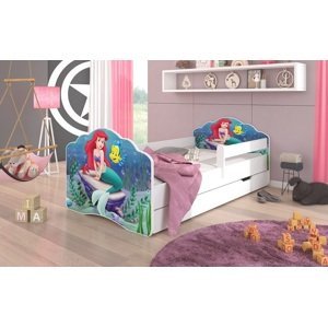 Adrk Dětská postel CASIMO ARIEL se zábranou a úložným prostorem Adrk 78/58/144