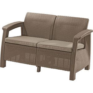 Allibert Allibert CORFU LOVE SEAT - cappuchino