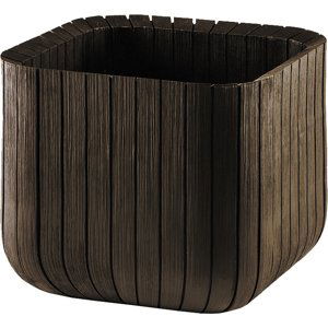 Keter Keter květináč CUBE PLANTER L hnědý