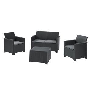 Keter Keter EMMA 2 seaters sofa set - grafit