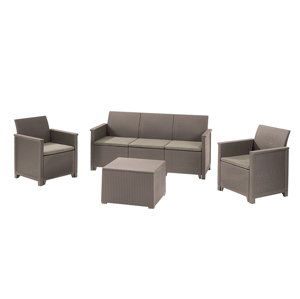 Keter Keter EMMA 3 seaters sofa set - cappuccino