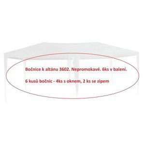 bočnice k altánu 3602 - 6ks - BÍLÁ