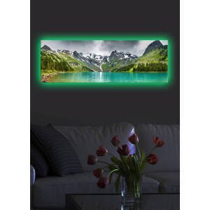 ASIR Nástěnný obraz s LED osvětlením MOUNTAINS