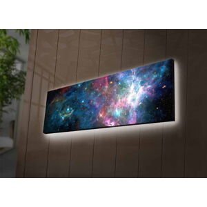 ASIR Nástěnný obraz na plátně GALAXIE s led osvětlením 30 cm