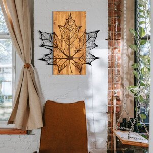 ASIR Nástěnná dekorace dřevo JAVOROVÝ LIST 56 x 58 cm