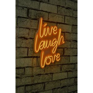 ASIR Dekorativní LED osvětlení LIVE LAUGH LOVE oranžová