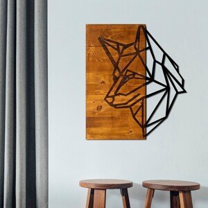 ASIR Nástěnná dekorace dřevo HLAVA PSA 50 x 58 cm