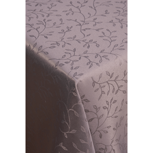 KONSIMO Šedý ubrus FRIDO se vzorem, 140 x 220 cm