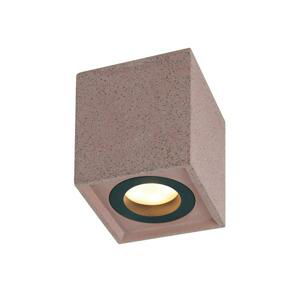 ACA Lighting nástěnné svítidlo 1XGU10 červený beton 8,5X8,5XH10CM MONTE MK131S10R