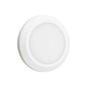 ACA Lighting LED venkovní nástěnné svítidlo kulaté bílá 230V AC IP65 4W 3000K 310LM RA80 SLIM01NW