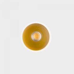 KOHL LIGHTING KOHL-Lighting NOON zapuštěné svítidlo s rámečkem pr. 70 mm bílá-zlatá 38° 5 W  CRI 80 3000K PUSH
