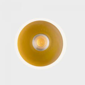 KOHL LIGHTING KOHL-Lighting NOON zapuštěné svítidlo s rámečkem pr.93 mm bílá-zlatá 38° 10 W  CRI 80 2700K PUSH
