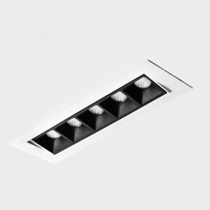 KOHL LIGHTING KOHL-Lighting NSES TILT zapuštěné svítidlo s rámečkem 167x58 mm bílá-černá 10 W CRI 90 3000K PUSH