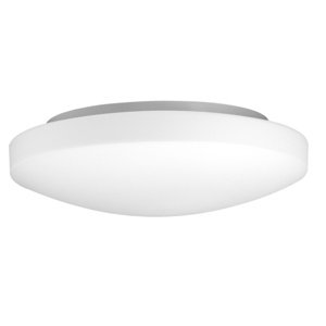 Nova Luce Klasické koupelnové stropní svítidlo Ivi z bílého opálového skla - 2 x 60 W, pr. 400 x 80 mm NV 6100523