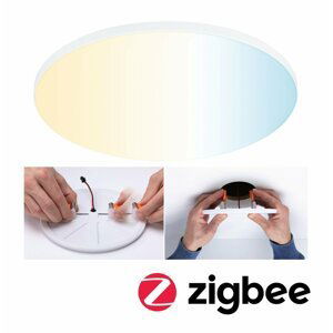 PAULMANN VariFit LED vestavné svítidlo Smart Home Zigbee Veluna Edge IP44 kruhové 200mm měnitelná bílá bílá stmívatelné