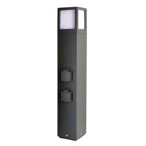 Light Impressions Deko-Light stojací svítidlo Facado Socket 220-240V AC/50-60Hz E27 1x max. 20,00 W 650 mm tmavěšedá 733064