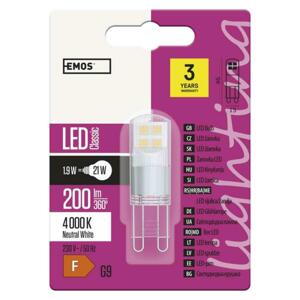 EMOS LED žárovka Classic JC 1,9W G9 neutrální bílá ZQ9525